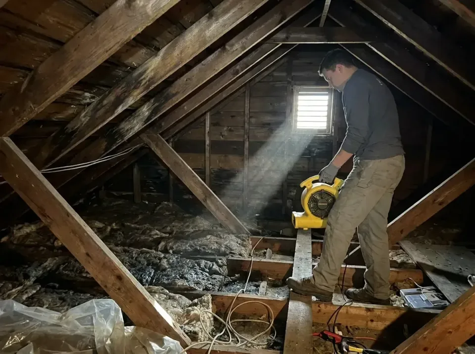 attic-water-damage-drying-proc-007 — frequently asked questions, Emergency Water Extraction & 24/7 Flood Response in Decorah…